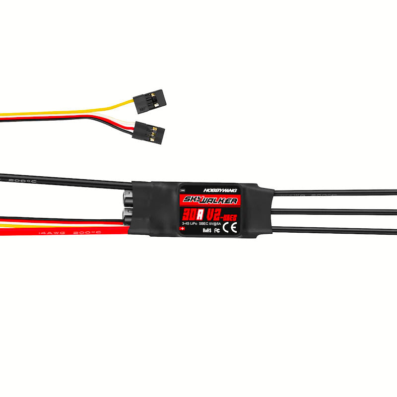 Hobbywing Skywalker V2 20A 30A 40A 50A 60A 80A 100A Regolatore di velocà ESC BEC senza spazzole con rottura inversa per ala fissa RC Hobbywing Skywalker V2 20A 30A 40A 50A 60A 80A 100A Regolatore di velocà ESC BEC senza spazzole con rottura inversa per ala fissa RC