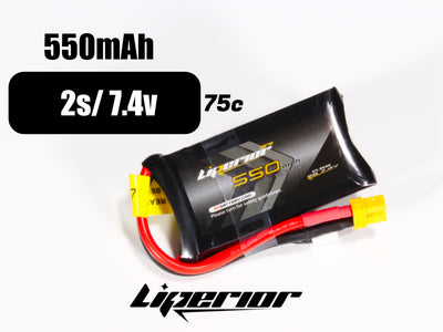 Liperior Pro 550mAh 2S 75C 7.4V XT30 Plug