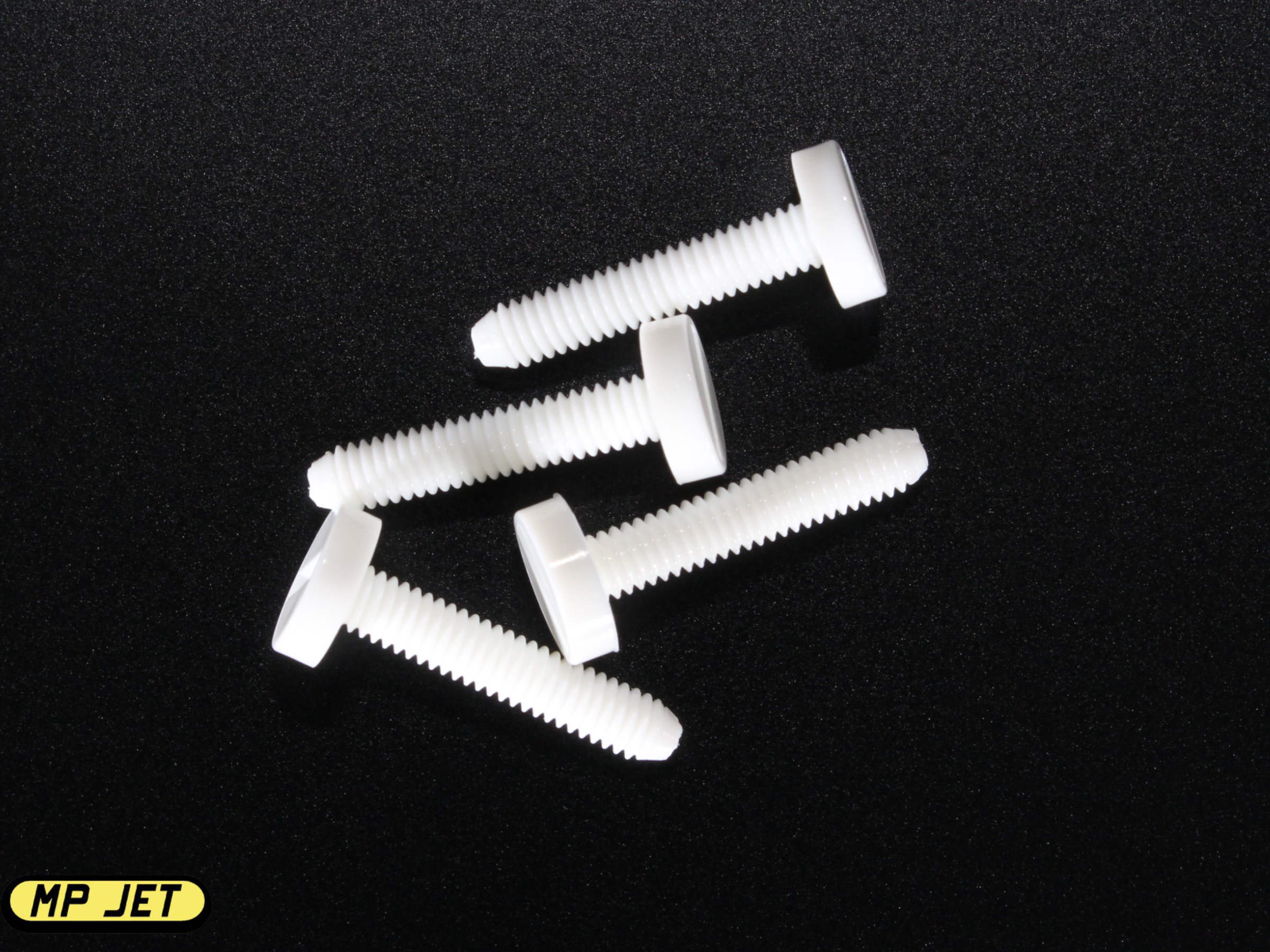 MP Jet Nylon Screws / M4 x 20mm / 4 pcs / White – Aloft Hobbies
