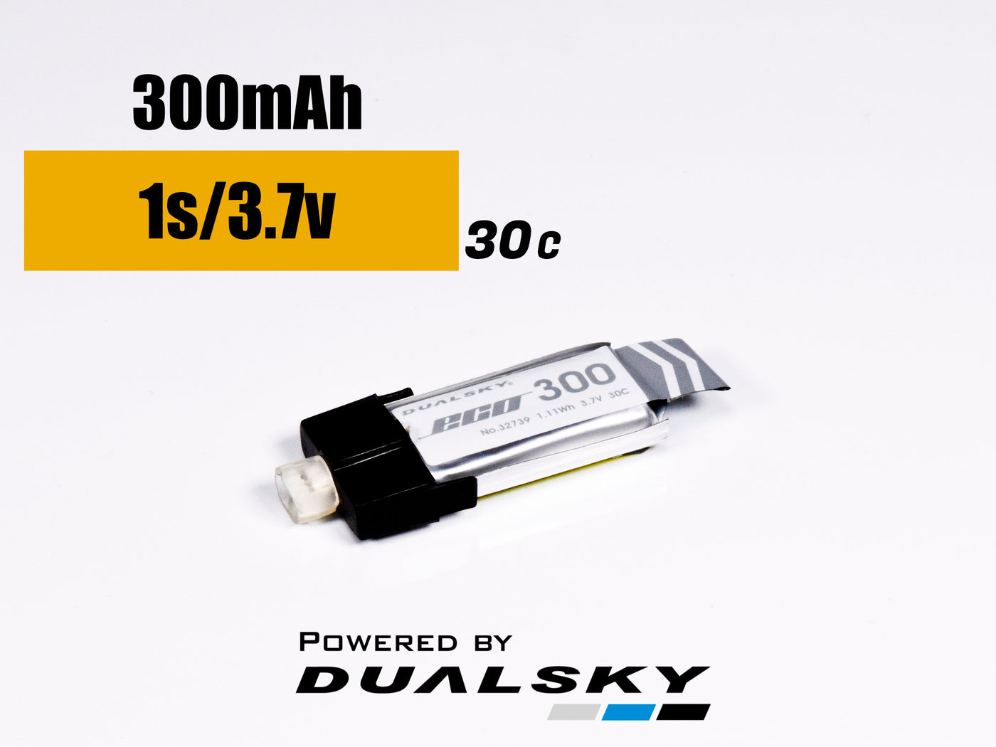 Dualsky ECO-S 1S 300mAh 30C Horizon Connector