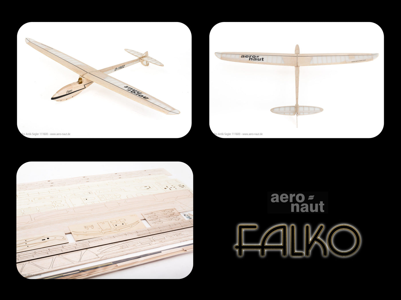Falko Antique Glider Kit by Aeronaut