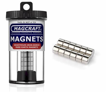 3/8" x 1/4" Disc Magnets, 12-count