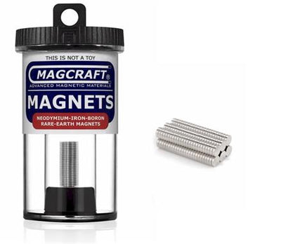 1/8" x 1/32" Disc Magnets, 150-count