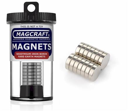 1/2" x 1/8" Disc Magnets, 14-count