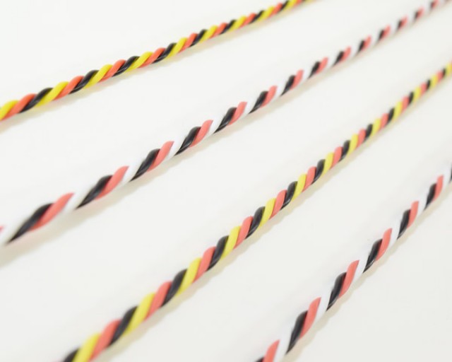 26 AWG, Yellow Red Black Twisted, 5yds