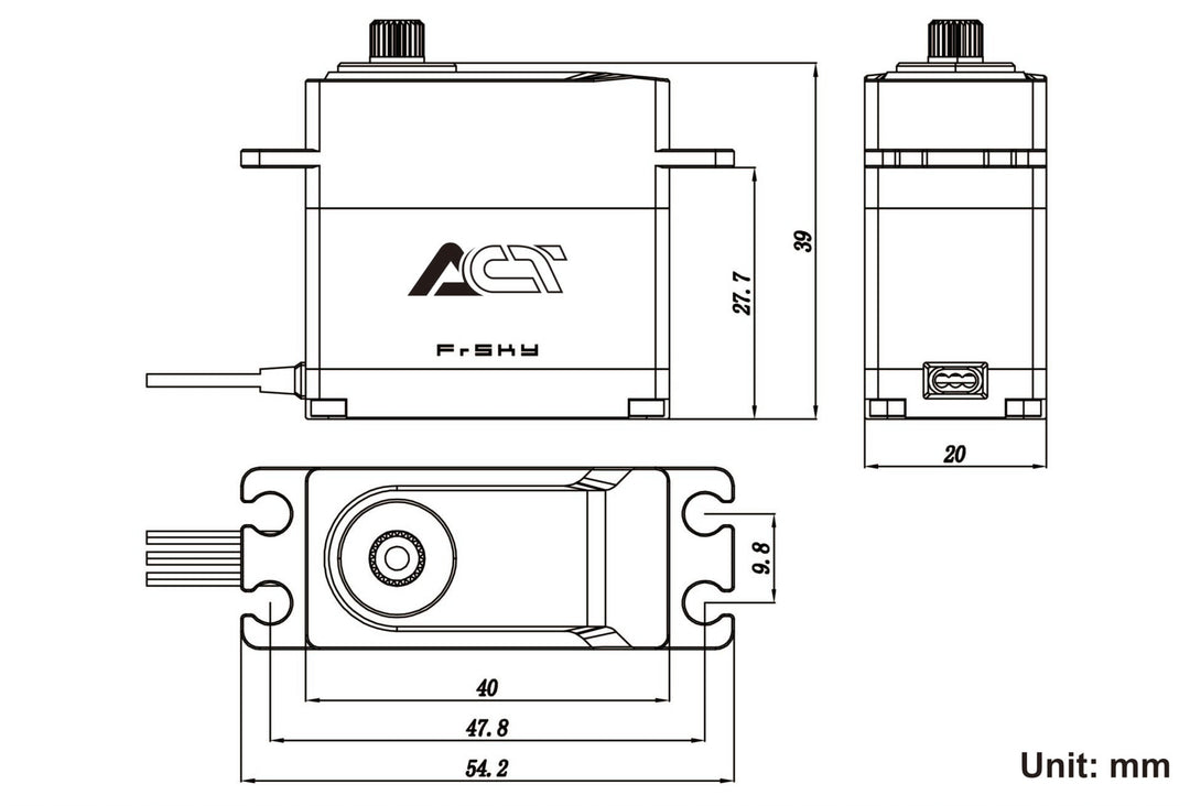 FrSky ACT S5415H Servo / 71kgf (986oz-in) / 0.10sec/60° – Aloft