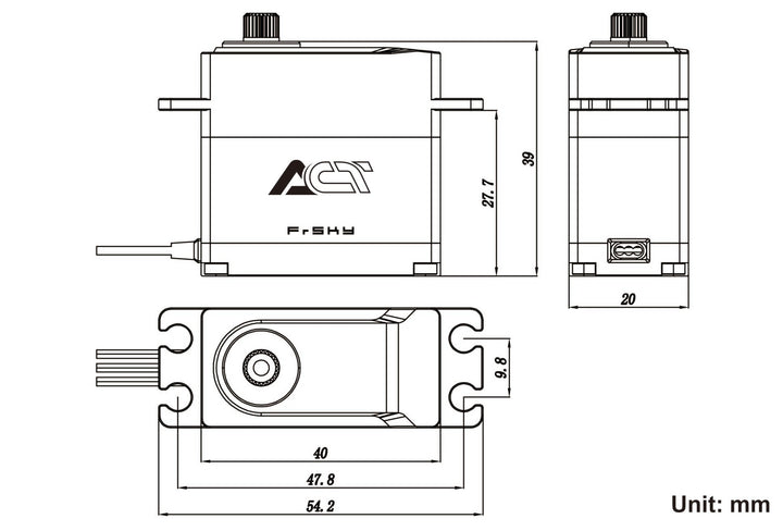FrSky ACT S5415H Servo / 71kgf (986oz-in) / 0.10sec/60° – Aloft