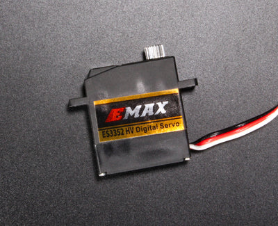 Emax ES3352 Thin High Voltage Digital Servo - 2.4Kg (33.3 oz in), .13-sec - 12.4 Grams