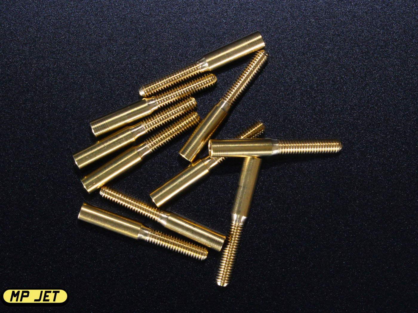 MP Jet Brass Threaded Coupler / Solder on / ID 2mm / 22mm long / M2.5 thread