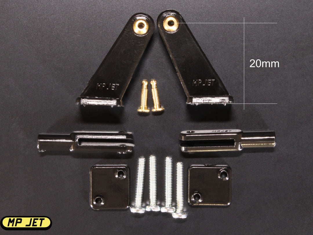 MP Jet Long Control Horn with Brass Ball Bushing and Clevis