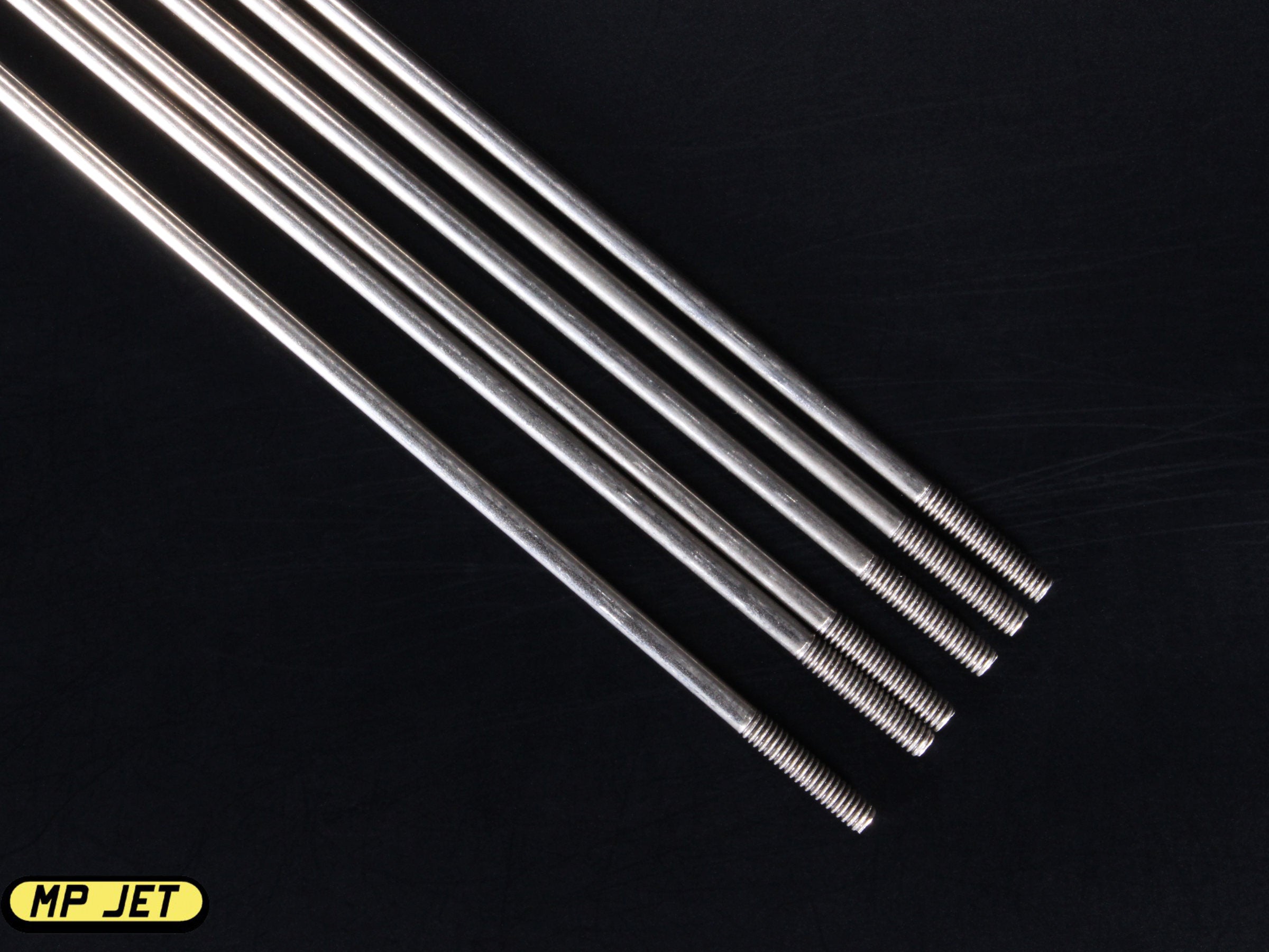 MP Jet Stainless Steel Push Rods / 2mm dia. / 290mm long / 2.3 thread ...