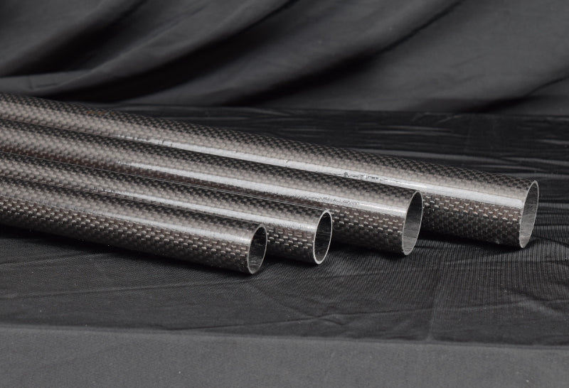 2pcs 25MM OD X 23MM D L1000MM Carbon Fber Tube 3k Rolled Carbon Ppe