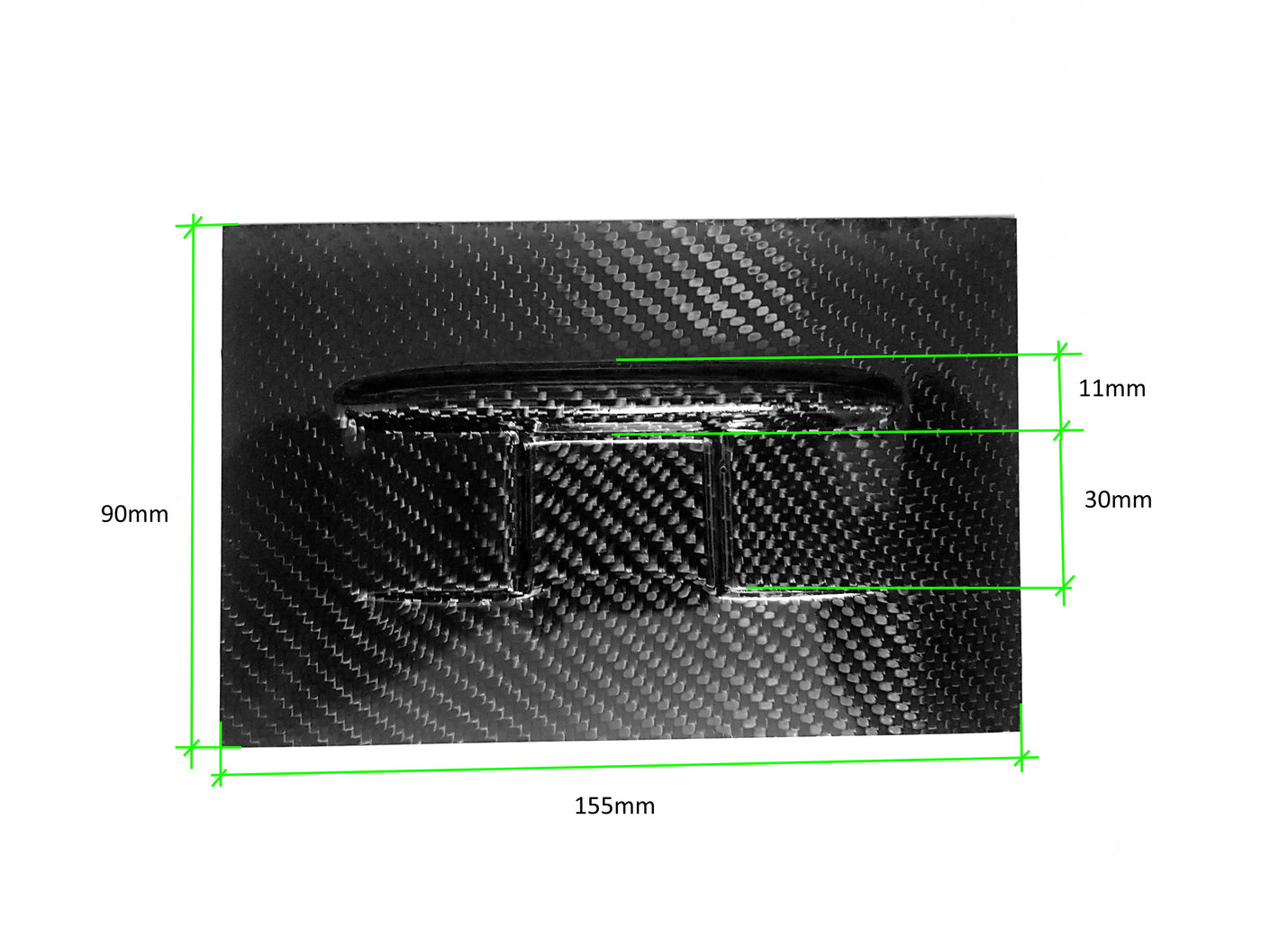 MK Composites Carbon Servo Cover 4.5mm Bulge