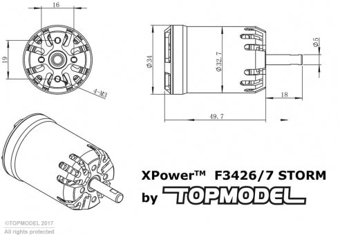 Top Model XPower F3426/7 Storm 1250KV – Aloft Hobbies