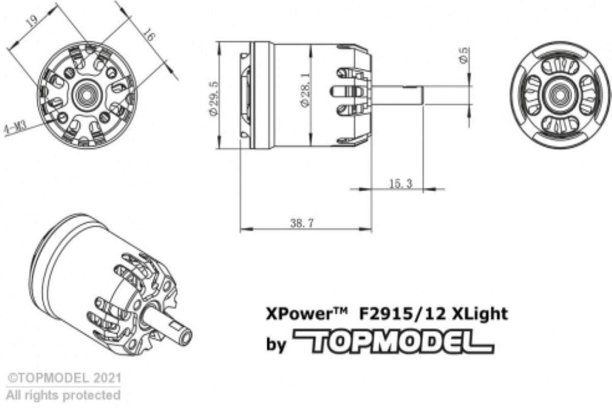 Top Model XPower F2915-12 LIGHT 1600KV