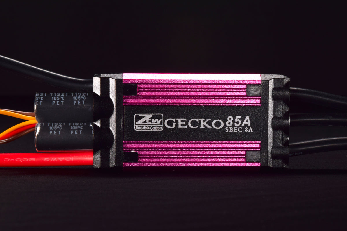 Gecko 85A ESC with 8A SBEC 2-6s lipo