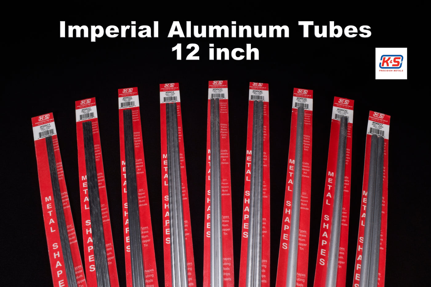 K&S 1/16''  Aluminum Tube (Pack of 3)