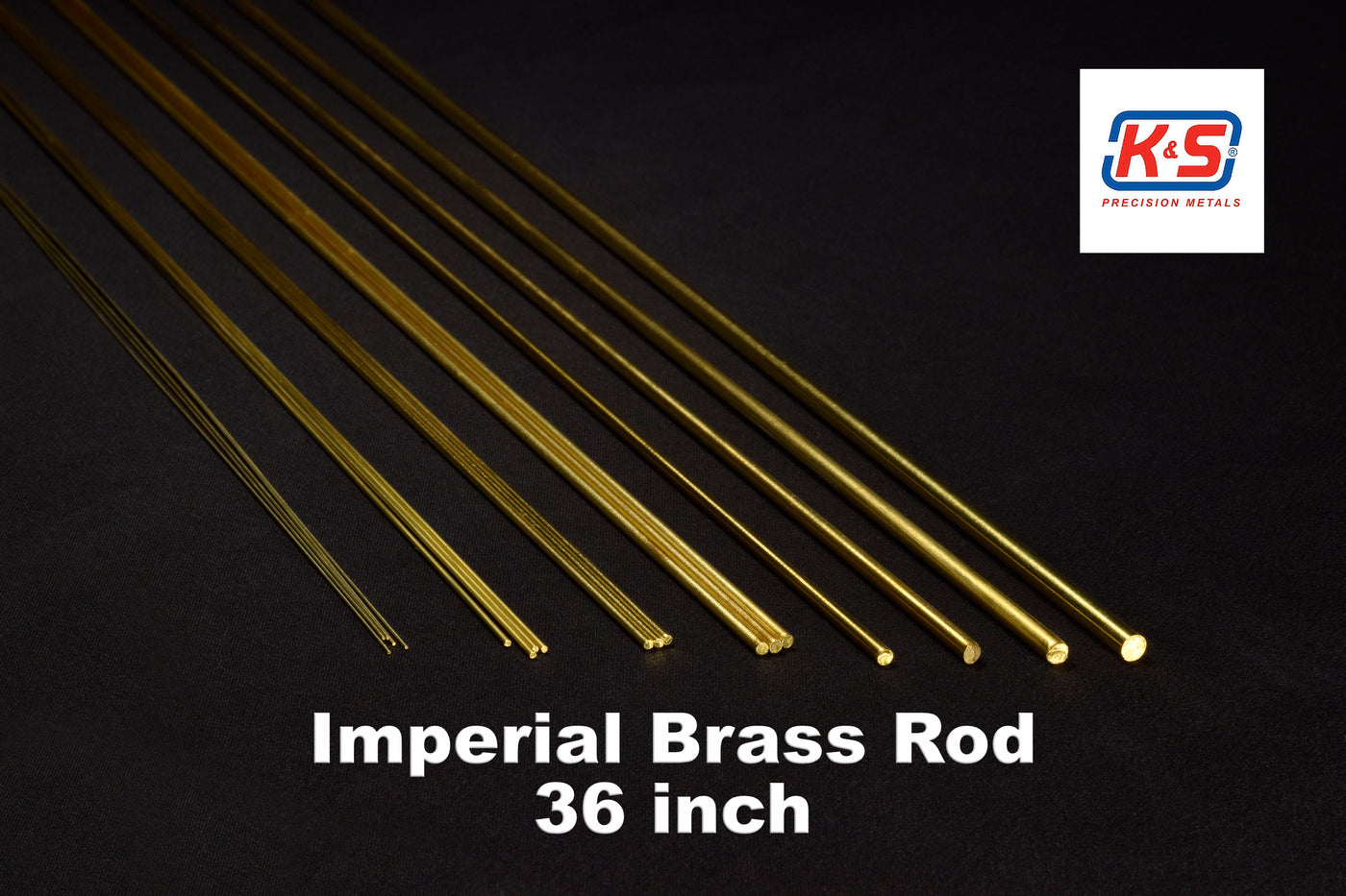 K&S 1/16'' Brass Rod (Bundle of 2)