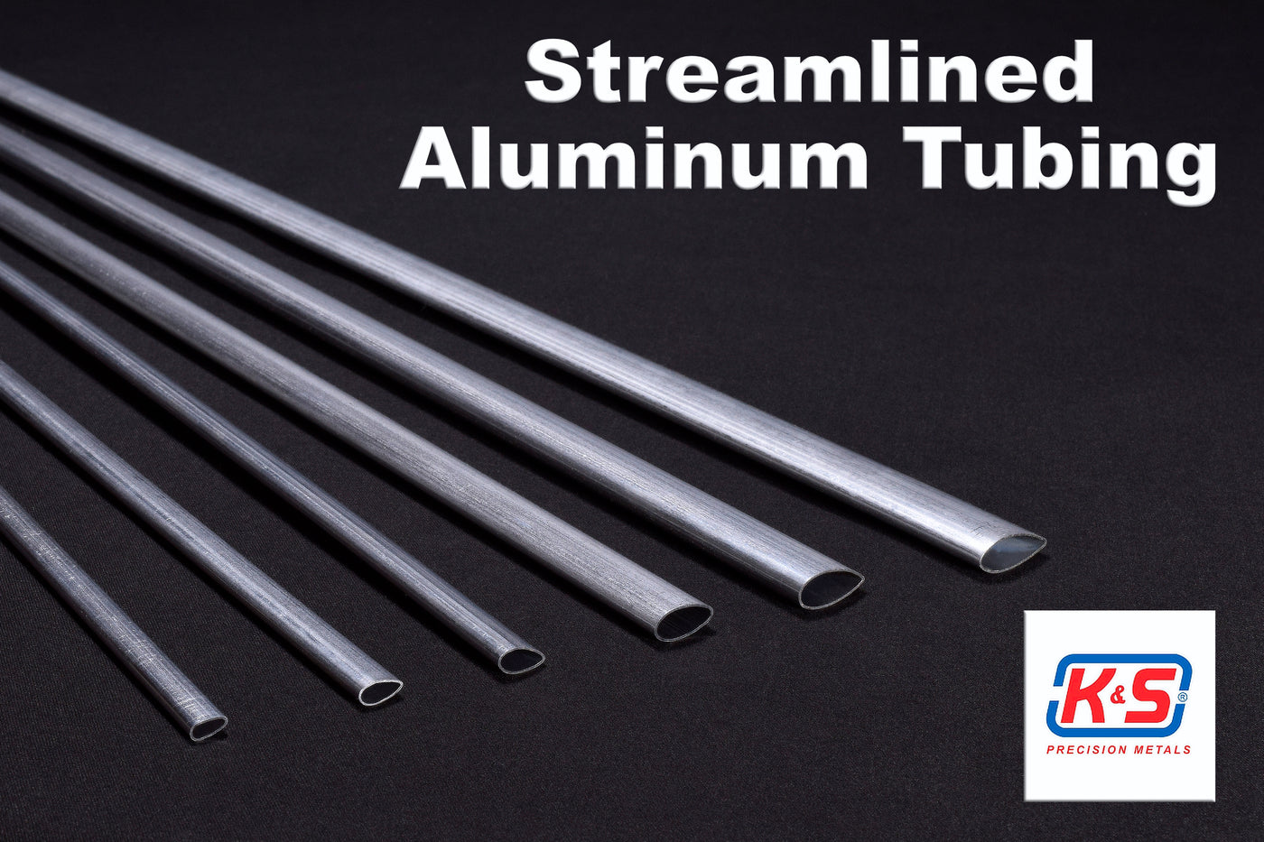 K&S 5/8" Streamlined Aluminum Tube