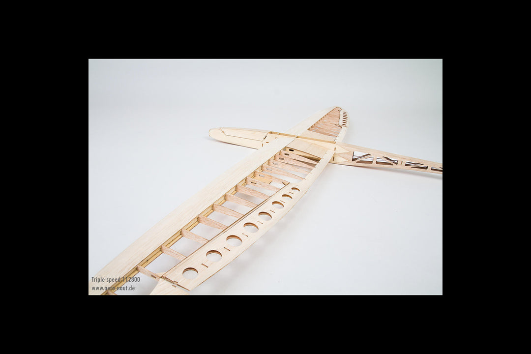 Planeur - Aero-naut - Pit - Kit en bois de balsa - Facile à assembler