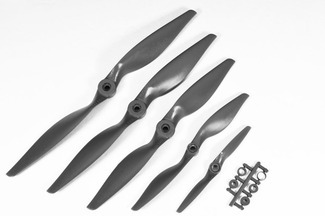 APC black thin E electric Series propellers for rc airplanes APC black thin E electric Series propellers for rc airplanes