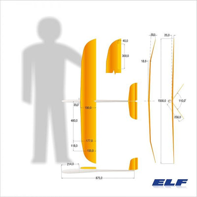 Elf 1.5m Slope Sailplane