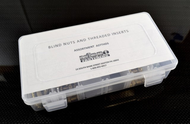 Fastener Assortment Pack - Blind Nuts and Threaded Inserts