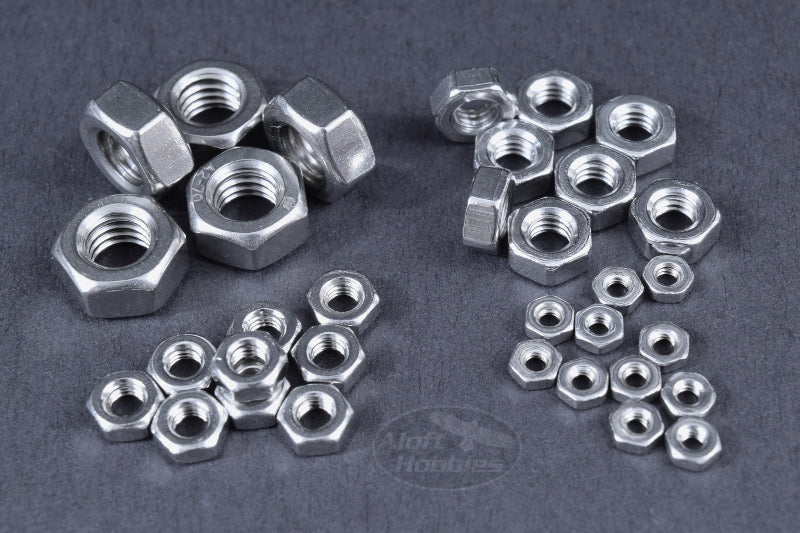 SAE Stainless Steel Hex Nuts 6-32  100pcs