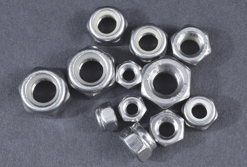 SAE Stainless Steel Nylon Insert Lock Nut 4-40 50pcs