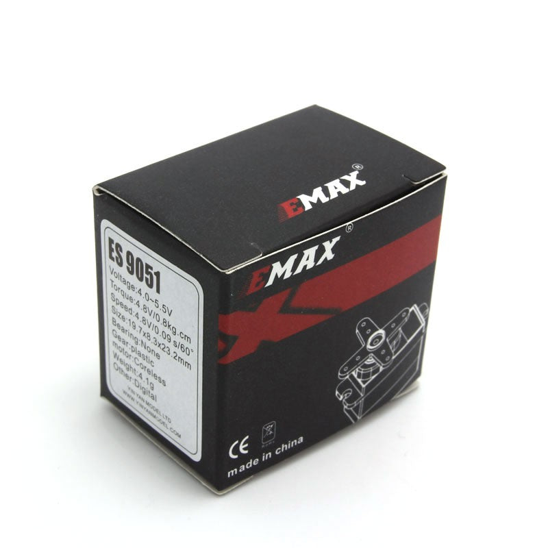 Emax ES9051 Servo - 0.8Kg (11.11 oz in), .09 sec - 4.1 grams