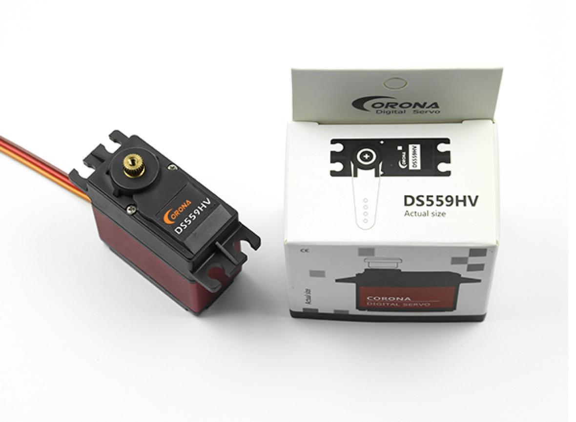 Corona DS559HV Servo - 20kg (277.7oz-in), 0.18 sec - 65.5g Digital High Voltage