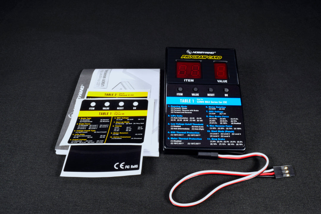 HobbyWing ESC Program Card (Works with FlyFun V5, Skywalker