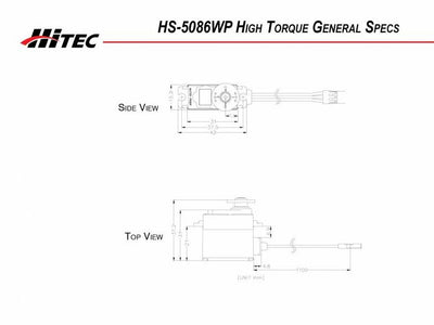 Hitec HS-5087MH Servo - 3.6 KG (50.00 oz in), .15 sec