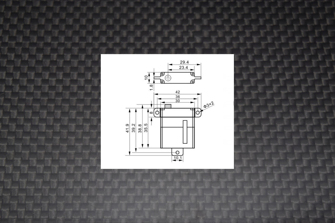 KST X10 Wing Servo - 10.8Kg (149.98 oz in), 0.1sec - High Voltage
