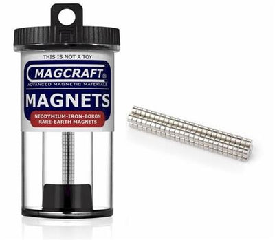 1/8" x 1/16" Disc Magnets, 100-count