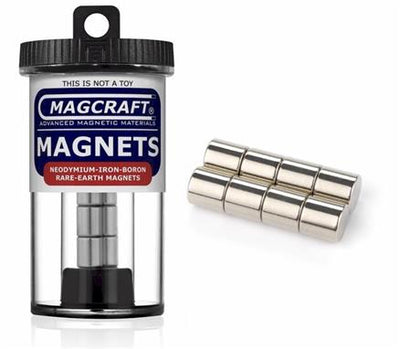 3/8" x 3/8" Rod Magnets, 8-count