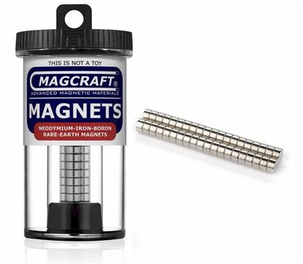 1/4" x 1/8" Disc Magnets, 40-count
