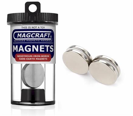 1" x 1/8" Disc Magnets, 4-count