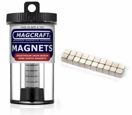 1/4" Cube Magnets, 20-count