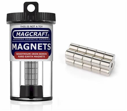 1/4" x 1/4" Rod Magnets, 20-count