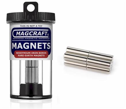 1/4" x 3/4" Rod Magnets, 8-count