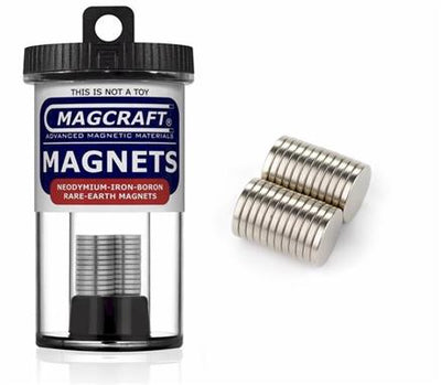 1/2" x 1/16" Disc Magnets, 24-count