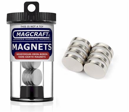 5/8" x 1/8" Disc Magnets, 8-count