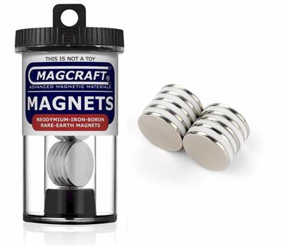 3/4" x 1/16" Disc Magnets, 10-count