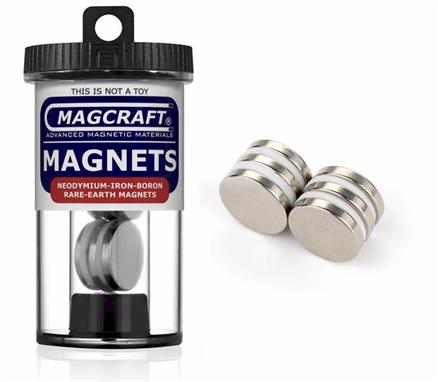 3/4" x 1/8" Disc Magnets, 6-count