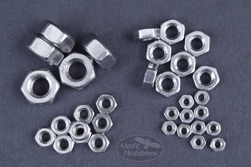 M2x.4mm Stainless Steel Hex Nuts 50pcs