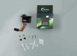 Corona SB6033 Servo - .95 kg (13.19 oz/in), 0.10 sec - 6.2g