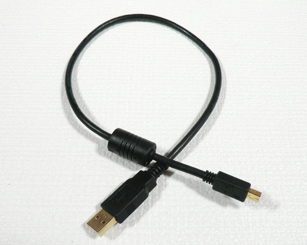 1.5ft Mini-B USB Cable w- Ferrite Core (Gold Plated)