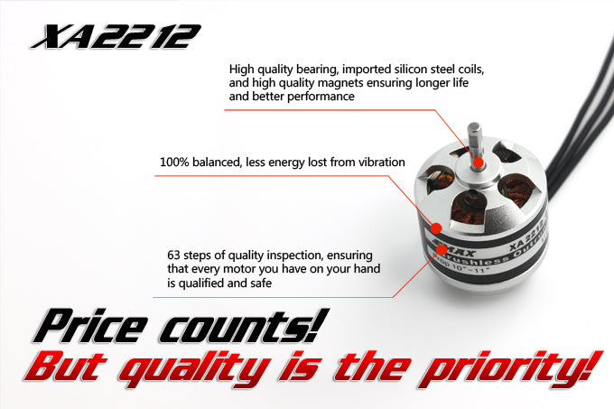Emax XA2212 KV820 Brushless Motor – Aloft Hobbies