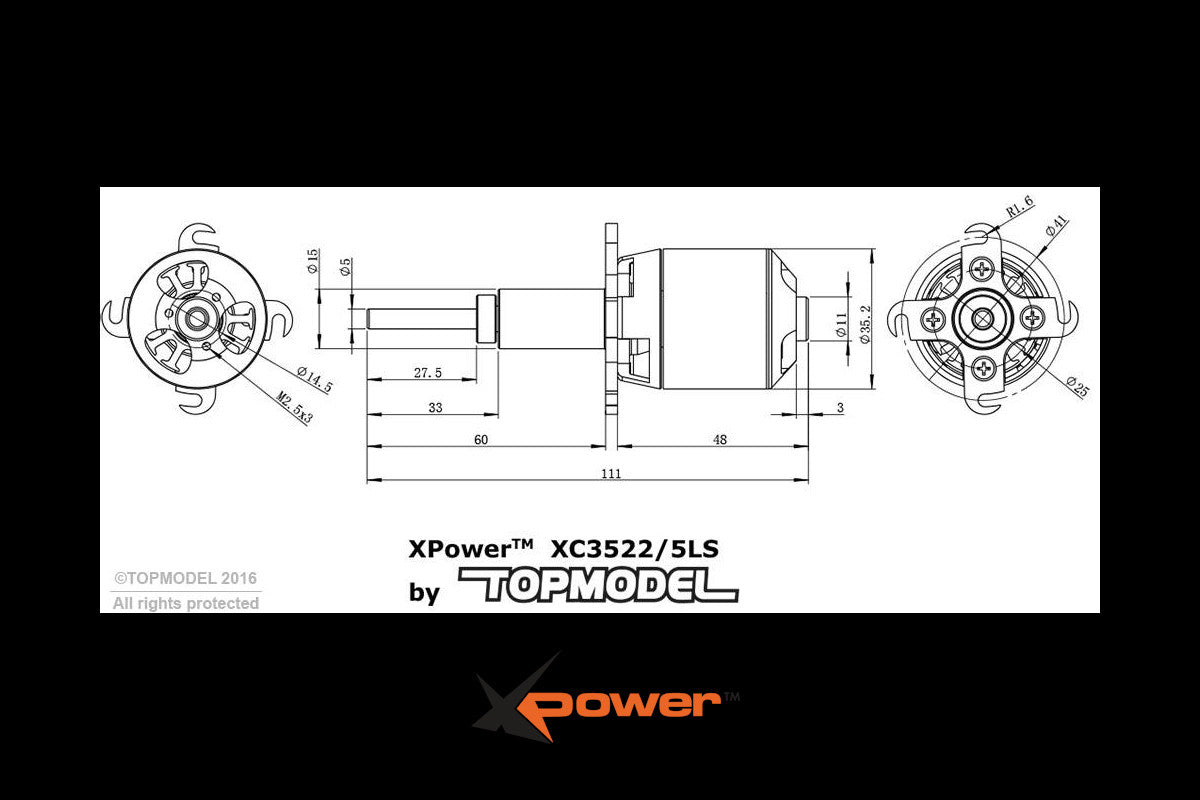 Xpower Model Engine Top Model XPower XC 3522 / 5 LS 1000KV – Aloft Hobbies